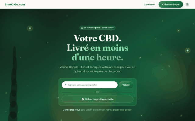 Aperçu animé du site SmoKnGo